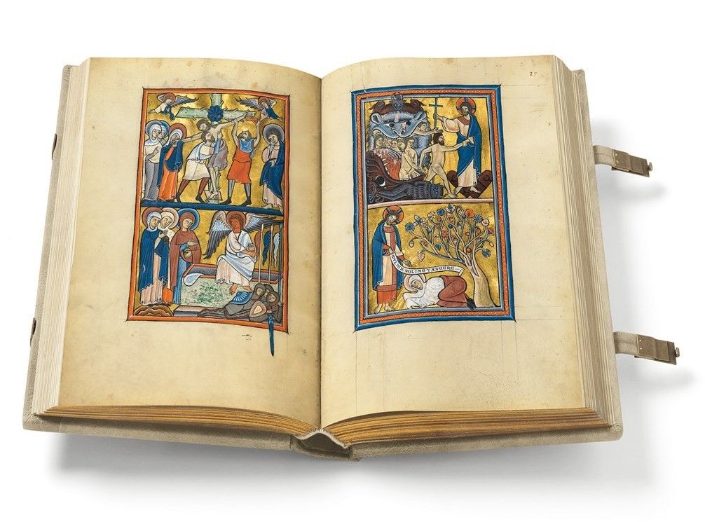 Goldener Müncher Psalter, fol. 26v-27r